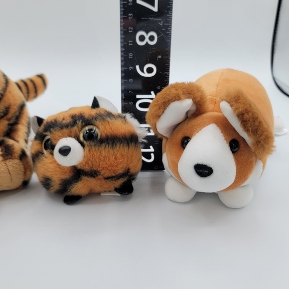 Stuffed Animal Trio Tigers & Douglas Corgi Stuffies Soft Toy #800 - Picture 15 of 15
